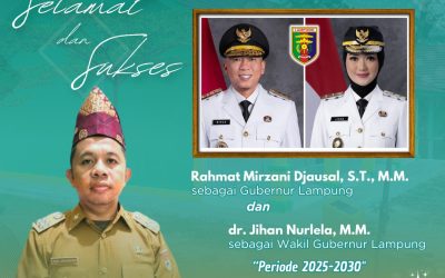 Selamat Atas Pelantikan Gubernur dan Wakil Gubernur Lampung 2025-2030